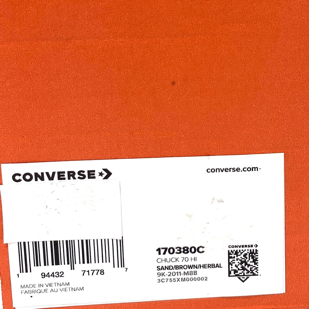 Converse Chuck 70 Canvas Women’s Shoes Green Brown White High Top Camo 170380C - Picture 8 of 9